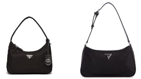 prada triangle logo vs guess|is guess a prada.